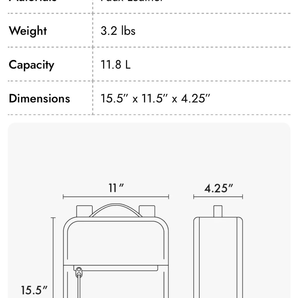 CALPAK Black Backpack with Braided Detail - Picture 9 of 9